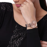  Shop Authentic Michael Kors Pyper Three-Hand Rose Gold Dial Rose Gold Steel Strap Watch For Women - MK3897 - Luxxuri