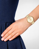  Shop Authentic Michael Kors Pyper Quartz Gold Dial Gold Steel Strap Watch For Women - MK3898 - Luxxuri