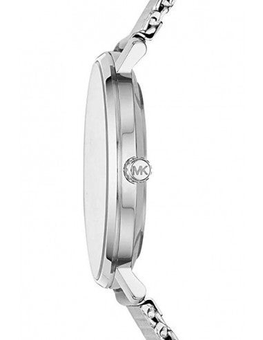 Michael Kors Pyper Quartz White Dial Silver Mesh Strap Watch for Women - MK4338