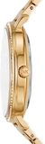  Shop Authentic Michael Kors Pyper Three-Hand Black Dial Gold Steel Strap Watch For Women - MK4593 - Luxxuri