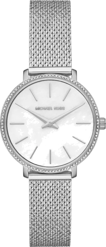  Shop Authentic Michael Kors Pyper Quartz Mother of Pearl White Dial Silver Mesh Strap Watch For Women - MK4618 - Luxxuri