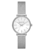  Shop Authentic Michael Kors Pyper Quartz Mother of Pearl White Dial Silver Mesh Strap Watch For Women - MK4618 - Luxxuri