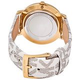  Shop Authentic Michael Kors Pyper Quartz Silver Dial White Leather Strap Watch For Women - MK2858 - Luxxuri