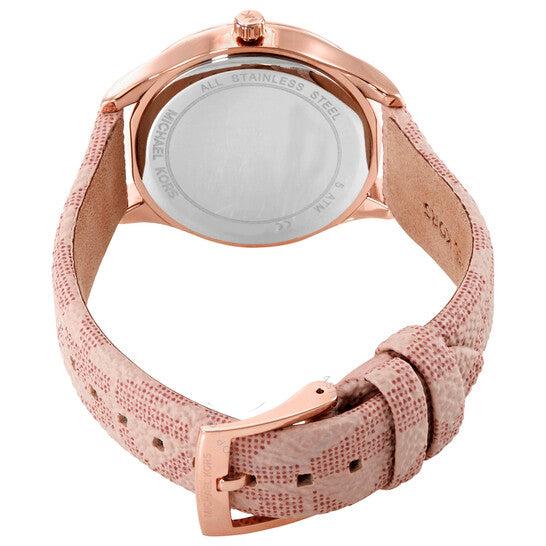  Shop Authentic Michael Kors Jaycie Quartz Rose Gold Dial Pink Leather Strap Watch for Women - MK2879 - Luxxuri