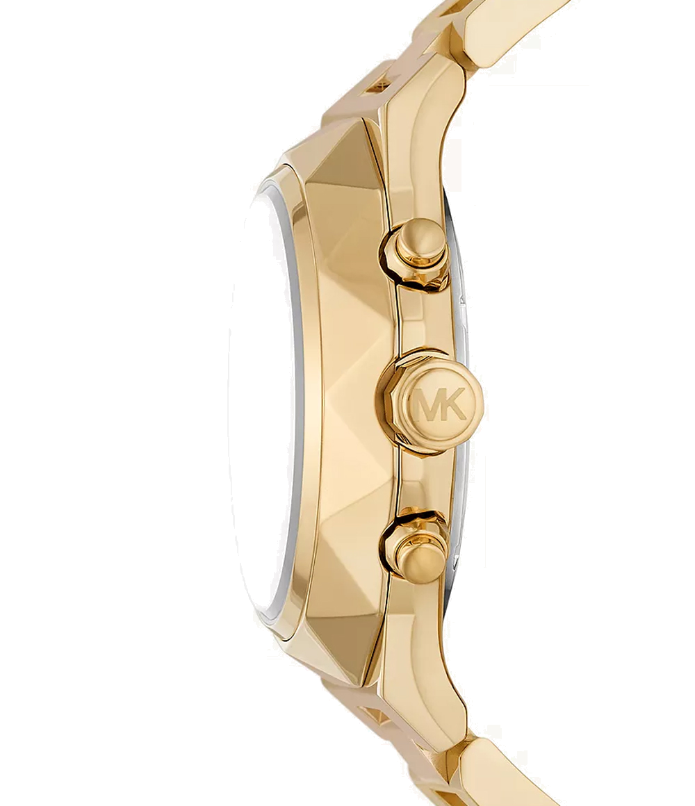 Michael Kors Raquel Analog Gold Dial Gold Steel Strap Watch For Women - MK4690