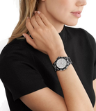  Shop Authentic Michael Kors Raquel Three Hand Silver Dial Black Steel Strap Watch For Women - MK4692 - Luxxuri