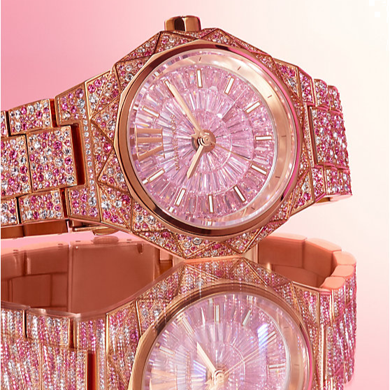  Shop Authentic Michael Kors Raquel Three-Hand Crystals Pink Dial Rose Gold Steel Strap Watch For Women - MK7343 - Luxxuri