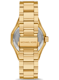  Shop Authentic Michael Kors Raquel Three Hand Crystals Gold Dial Gold Steel Strap Watch For Women - MK7398 - Luxxuri
