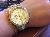  Shop Authentic Michael Kors Runway Gold Dial Gold Steel Strap Watch for Women - MK5826 - Luxxuri