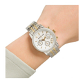  Shop Authentic Michael Kors Ritz Chronograph White Dial Two Tone Steel Strap Watch for Women - MK5057 - Luxxuri