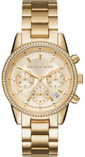  Shop Authentic Michael Kors Ritz Gold Dial Gold Steel Strap Watch for Women - MK6356 - Luxxuri
