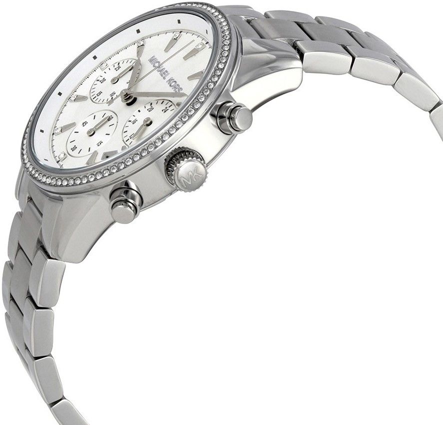  Shop Authentic Michael Kors Ritz Silver Dial Silver Steel Strap Watch for Women - MK6428 - Luxxuri