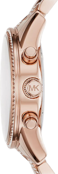  Shop Authentic Michael Kors Ritz Chronograph Rose Gold Dial Rose Gold Steel Strap Watch For Women - MK6485 - Luxxuri