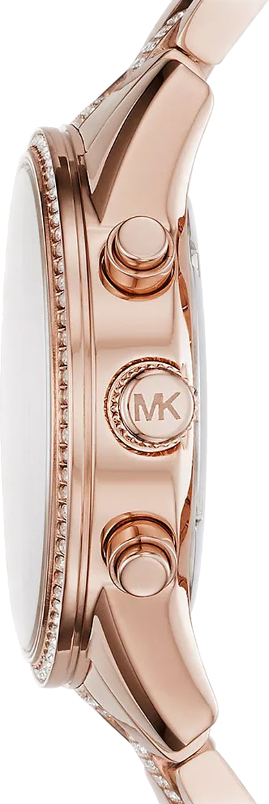  Shop Authentic Michael Kors Ritz Chronograph Rose Gold Dial Rose Gold Steel Strap Watch For Women - MK6485 - Luxxuri