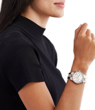  Shop Authentic Michael Kors Ritz Chronograph White Dial Two Tone Steel Strap Watch For Women - MK6651 - Luxxuri