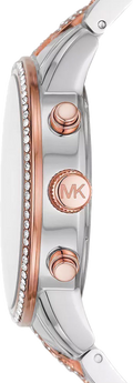  Shop Authentic Michael Kors Ritz Chronograph Silver Dial Two Tone Steel Strap Watch For Women - MK6938 - Luxxuri