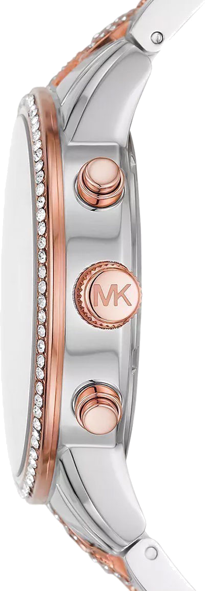  Shop Authentic Michael Kors Ritz Chronograph Silver Dial Two Tone Steel Strap Watch For Women - MK6938 - Luxxuri