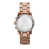  Shop Authentic Michael Kors Runway Stop Hunger Quartz Blue Dial Rose Gold Steel Strap Watch For Men - MK8358 - Luxxuri