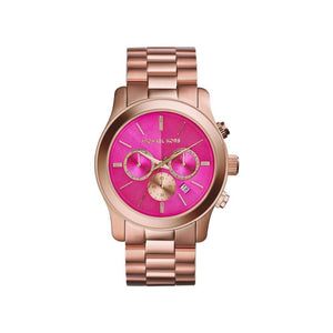  Shop Authentic Michael Kors Runway Pink Dial Rose Gold Steel Strap Watch for Women - MK5931 - Luxxuri