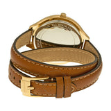  Shop Authentic Michael Kors Runway Gold Dial Brown Leather Strap Watch For Women - MK2256 - Luxxuri