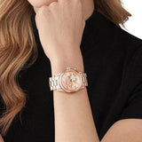  Shop Authentic Michael Kors Runway Chronograph Rose Gold Dial Rose Gold Steel Strap Watch For Women - MK7324 - Luxxuri