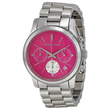  Shop Authentic Michael Kors Runway Chronograph Pink Dial Silver Steel Strap Watch for Women - MK6160 - Luxxuri