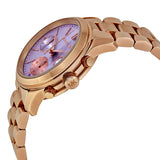  Shop Authentic Michael Kors Runway Chronograph Purple Dial Rose Gold Steel Strap Watch For Women - MK6163 - Luxxuri