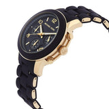 Shop Authentic Michael Kors Runway Chronograph Black Dial Black Silicone Strap Watch For Women - MK7385 - Luxxuri