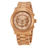  Shop Authentic Michael Kors Runway Chronograph Rose Gold Dial Rose Gold Steel Strap Watch for Men - MK8096 - Luxxuri