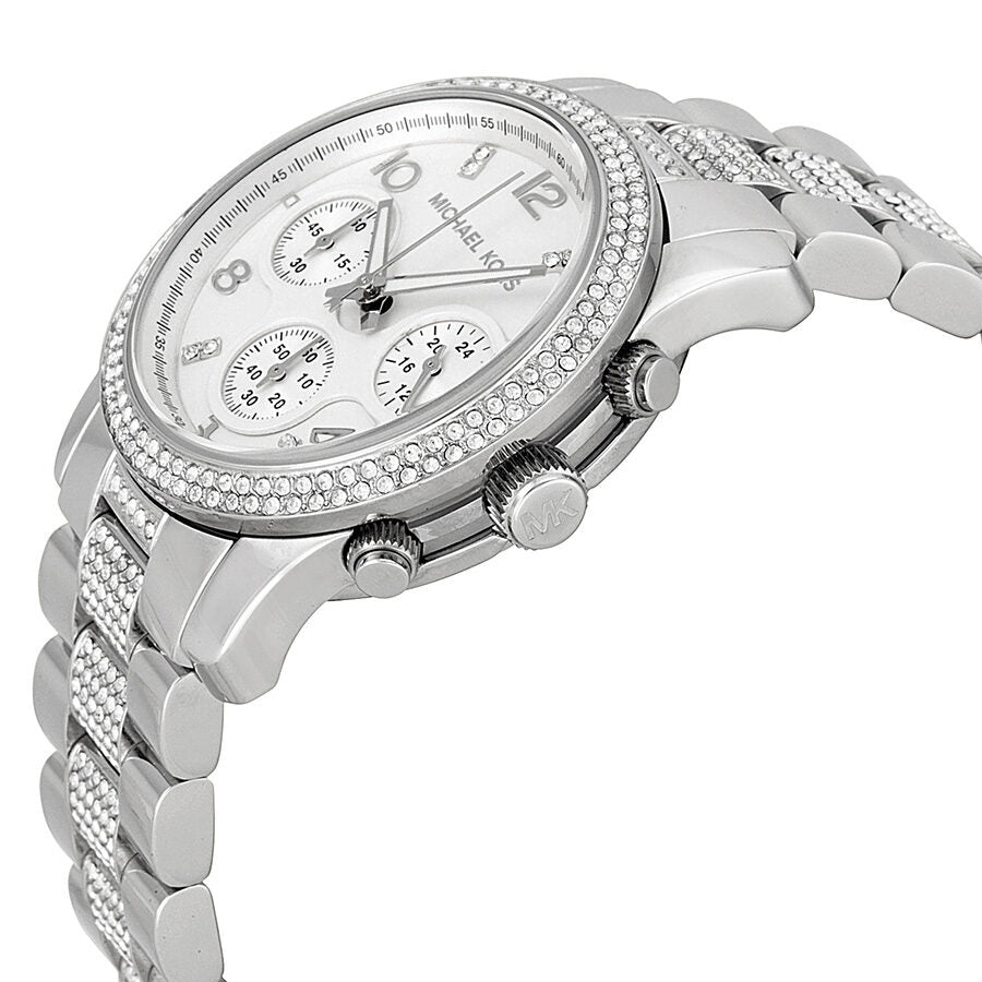  Shop Authentic Michael Kors Brinkley Silver Dial with Diamonds Silver Steel Strap Watch for Women - MK5083 - Luxxuri