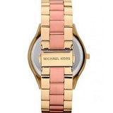  Shop Authentic Michael Kors Slim Runway Pink Dial Two Tone Steel Strap Watch for Women - MK3493 - Luxxuri