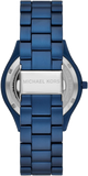  Shop Authentic Michael Kors Slim Runway Quartz Blue Dial Blue Steel Strap Watch For Women - MK4503 - Luxxuri