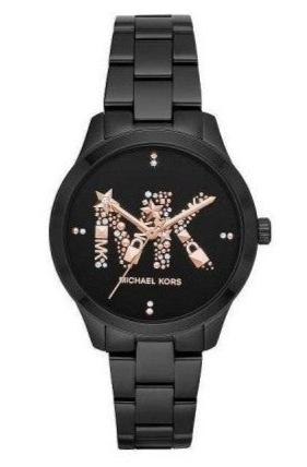  Shop Authentic Michael Kors Runway Quartz Black Dial Black Steel Strap Watch For Women - MK6683 - Luxxuri