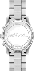 Michael Kors Runway Chronograph Silver Dial Silver Steel Strap Watch For Women - MK7325