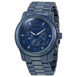  Shop Authentic Michael Kors Runway Chronograph Blue Dial Blue Steel Strap Watch For Men - MK8538 - Luxxuri