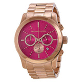  Shop Authentic Michael Kors Runway Pink Dial Rose Gold Steel Strap Watch for Women - MK5931 - Luxxuri