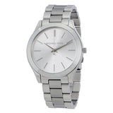  Shop Authentic Michael Kors Slim Runway Silver Dial Silver Stainless Steel Strap Watch for Women - MK3178 - Luxxuri