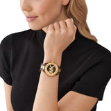  Shop Authentic Michael Kors Runway Three-Hand Brown Dial Two Tone Steel Strap Watch for Women - MK7354 - Luxxuri