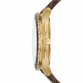 Michael Kors Runway Quartz Black Dial Brown Leather Strap Watch For Women - MK6979