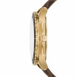  Shop Authentic Michael Kors Runway Quartz Black Dial Brown Leather Strap Watch For Women - MK6979 - Luxxuri