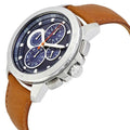  Shop Authentic Michael Kors Ryker Chronograph Analog Blue Dial Brown Leather Strap Watch For Men - MK8518 - Luxxuri