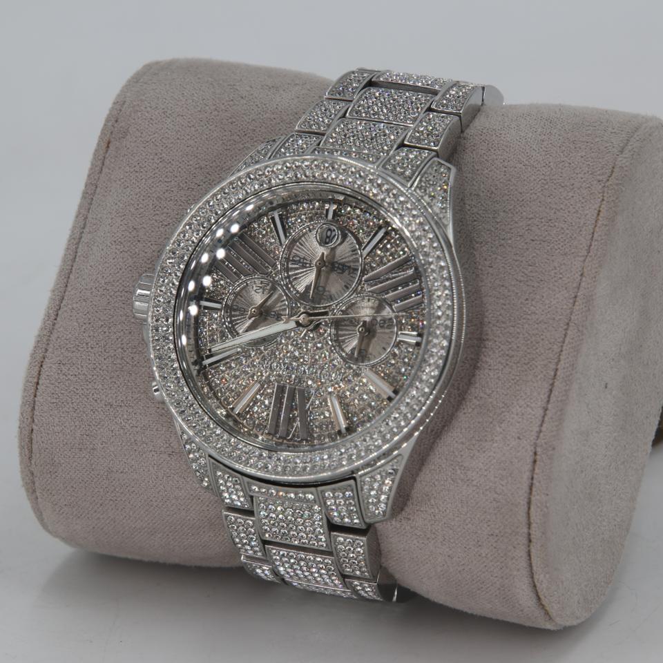  Shop Authentic Michael Kors Wren Chronograph Crystals Silver Dial Silver Steel Strap Watch For Women - MK6317 - Luxxuri
