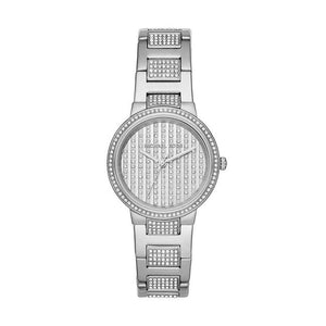  Shop Authentic Michael Kors Gabbi Quartz Crystals Silver Dial Silver Steel Strap Watch For Women - MK3984 - Luxxuri