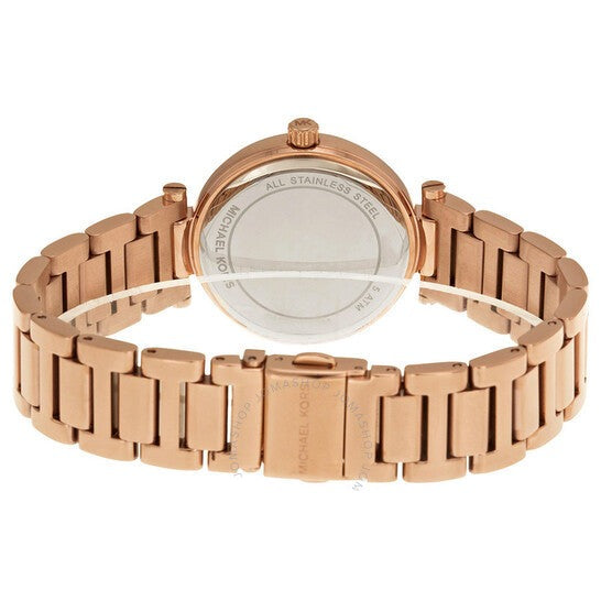  Shop Authentic Michael Kors Skylar Quartz Rose Gold Dial Rose Gold Steel Strap Watch For Women - MK5971 - Luxxuri