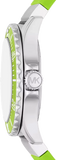  Shop Authentic Michael Kors Everest Three Hand Crystals Silver Dial Green Silicone Strap Watch For Women - MK7360 - Luxxuri