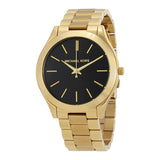  Shop Authentic Michael Kors Runway Black Dial Gold Steel Strap Watch for Women - MK3478 - Luxxuri