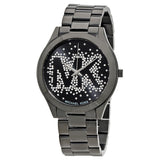  Shop Authentic Michael Kors Slim Runway Black Dial Black Steel Strap Watch for Women - MK3589 - Luxxuri