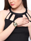  Shop Authentic Michael Kors Slim Runway Quartz Gold Dial Black Leather Strap Watch For Women - MK2392 - Luxxuri