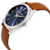  Shop Authentic Michael Kors Slim Runway Analog Blue Dial Brown Leather Strap Watch For Men - MK8508 - Luxxuri