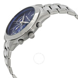  Shop Authentic Michael Kors Slim Runway Chronograph Blue Dial Grey Steel Strap Watch For Men - MK8987 - Luxxuri